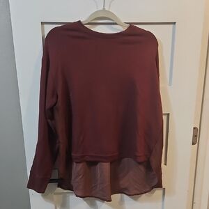 Simply Vera Vera Wang Burgundy Sweatshirt